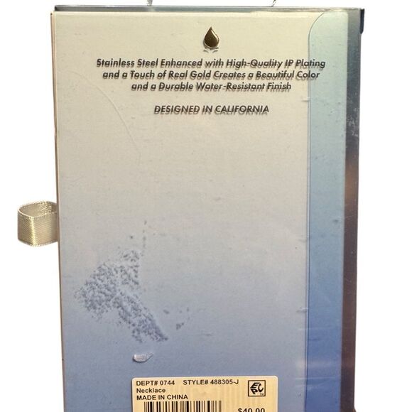 Unwritten Hypoallergenic silver plated 'J' Pendant Necklace - Picture 4 of 5